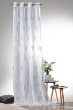 Silberdruck Ösenschal STERNE