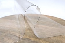 PVC Tischfolie Tischschutz 0,5 mm 140cm Br. Folie Transparent Tisch, Schutz