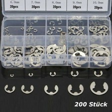 200x Edelstahl E-Ringe