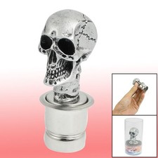 Silber Wicked Carved Schädel Universal DC12V Auto Zigarettenanzünder Steckdose