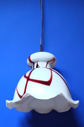 Hängelampe murano opal glas - murano, opal-glas