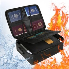 Feuerfeste Dokumentenbox Dokumententasche Wasserdicht Geldkassette Feuersiche