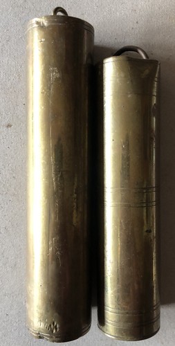 Alte uhrengewichte messing - 2,