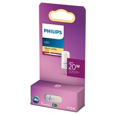 Philips LED Leuchtmittel Stiftsockellampe 1,8W =20W G4 matt 205lm warmweiß 2700K