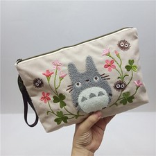 Japan Ghibli Totoro Stickerei Cord Geldbörse Münze Kosmetik Aufbewahrungstasche