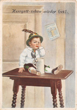 AK Künstlerkarte Scherzkarte