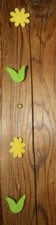 Filz Anhänger Blumen Frühling Ostern Schnur Deko *130 cm lang * gelb/grün