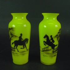 Paar Art Deco Glasvasen  1920