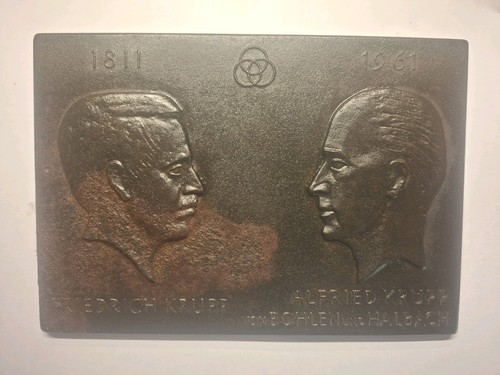 Krupp jubiläums plakette - krupp, jubiläums-plakette