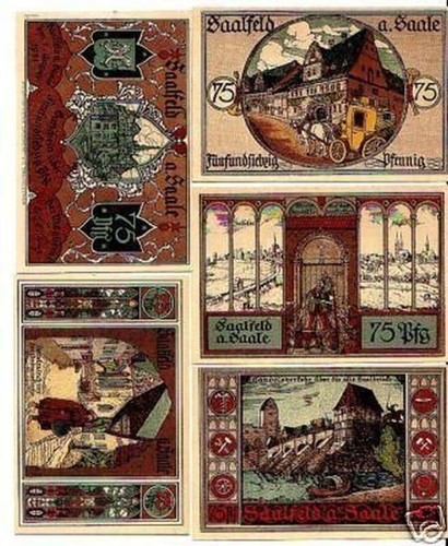 Banknoten notgeld stadt - notgeld,