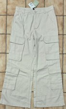 TOP ! H&M WEITE Damen Hose / Cargo Taschen ~ Gr. 38 ~ klasse Zustand