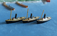 3 Wiking Metall Modelle 215 - 1 : 1250 Bugsier Dampfschlepper Schlepper 2,5 cm