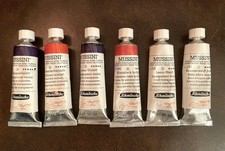 Schmincke Mussini Sammlung Konvolut Ölfarbe 6 Stück x 35 ml Wie Neu