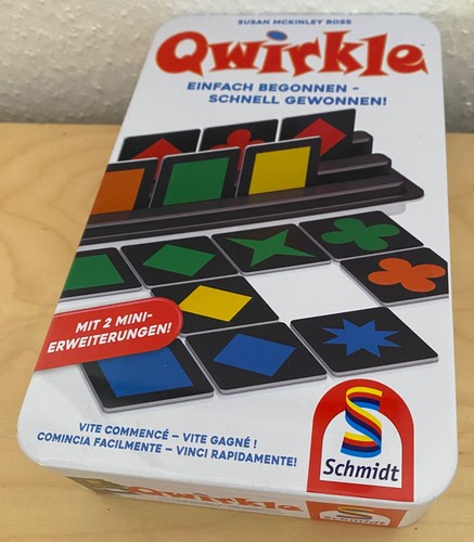 Qwirkle blechdose gebraucht - blechdose,