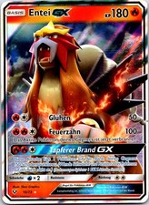 Entei GX Ultra Rare Shining Legends 10/73 NM Deutsch Pokemon Karte