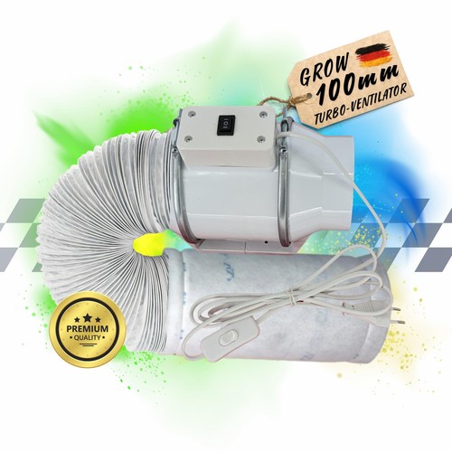 Turbo abluft set grow 100mm - abluft,