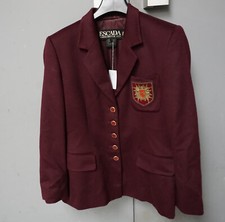 RS0622-185: Escada Margaretha Ley Blazer Jacke Sakko bordeaux Angora Gr. 40