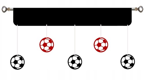 Gardinenblende fußball - gardinenblende,