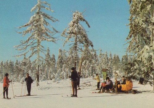 Ddr ansichtskarte ski - ansichtskarte,