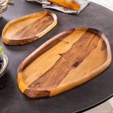 Massives 2er Set Tablett