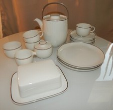 Rosenthal studio-linie Century weiß  Platinrand: Tee-Kaffee Geschirr zur Auswahl