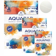 CLAIREFONTAINE Aquarellblock JUMBO Aquapad 300g mittel 30 50 70 Blatt A5 A4 A3