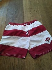 Weekend á la mer ~ Badeshorts weiß/rot Amiltone Gr. 122/6 NEU ohne Etikett