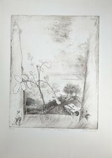 Manfred Fischer, Erinnerung an Rembrandt, Radierung, sign., num., 1981