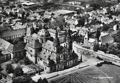 Fulda luftaufnahme dom - luftaufnahme,