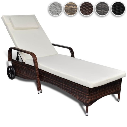 Polyrattan sonnenliege - polyrattan,