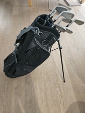Golfbag Trage/Standbag Schwarz Hippo Inkl. 7 Schläger 