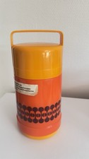 Vintage 70er Jahre Thermoskanne SuperTherm orange  Mid Century Space