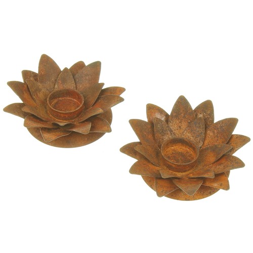 Kerzenhalter seerose metall - 2x,
