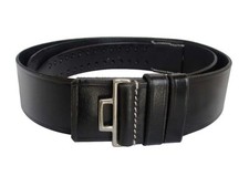 Bundeswehr Elite Offiziere schwarzer Ledergürtel - alle Größen - WW2 Militär Repro