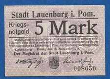10 143 Notgeld Stadt Lauenburg