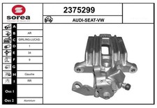 Bremssattel Hinten Links Girling-Lucas-Trw-System für Seat Cordoba Vario 93-09