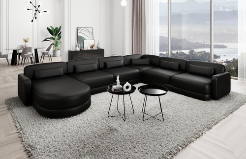 Sofa leder wohnlandschaft - leder,
