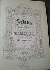 Antiker Klavierauszug- Cosi