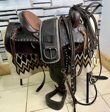 Leder western set - 15",