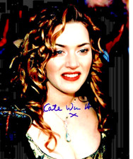 KATE WINSLET Autogramm original signiert Foto ca. 20 x 25 cm "Titanic"
