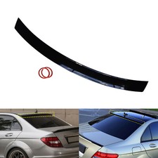 Schwarz Glanz Dachspoiler Spoiler Heckspoiler für Mercedes C W204 Limo 2008-2014