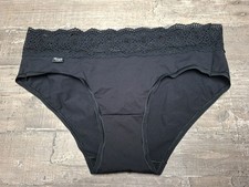 Sloggi " Pure Sence Luxe H Hipster C2P " schwarz mit Stickerei Gr.  42 Neu