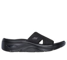 Skechers Damen Pantolette Pantoletten Sandalen Badeschuhe Schuhe schwarz 140865