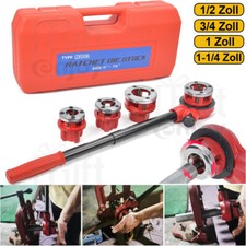 Gewindeschneidkluppe Rohrgewindeschneider Schneidkluppe Schneideisen 7-tlg. Set