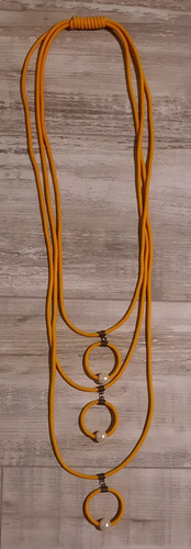 Xxl kette hingucker orange - kette,