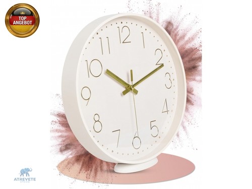 Wanduhr beige ohne - cm,