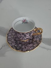 MOKKATASSE SAMMELTASSE MIT UNTER CZ-KARLOVY VARY RUCNI DEKOR ZLATO GOLD 24