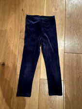 Turn-Anzug-Hose Kunstturnen Gr.  140  Samt blau Gymnastik