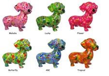 Spardose Dackel Spardose Hund aus Keramik Pomme Pidou ca. 18x10x17 cm Größe M