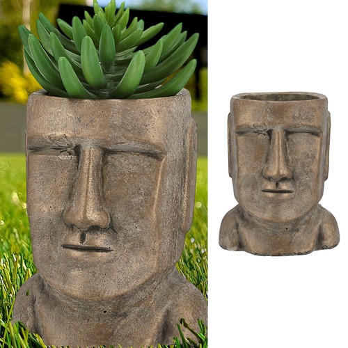 Pflanzgefäß moai kopf - pflanzgefäß,